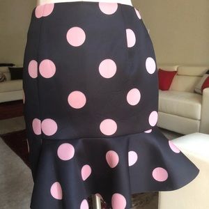 VIVETTA HALF STRAIGHT HALF RUFFLE SKIRT
